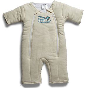 Merlin’s Magic Sleep Suit, White, Size S 12-18 lbs